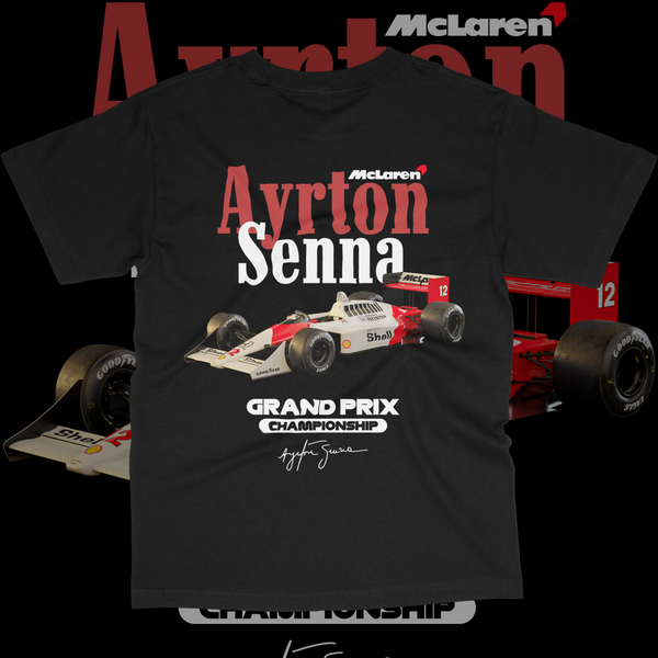 Ayrton Senna McLaren Grand Prix Tribute T-Shirt