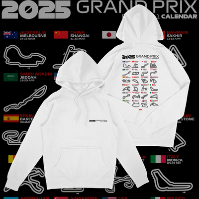 Formula 1 Season Calendar Hoodie