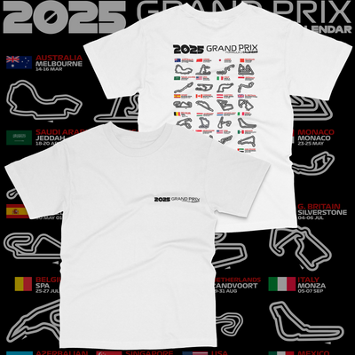 Formula 1 Season Calendar T-shirt