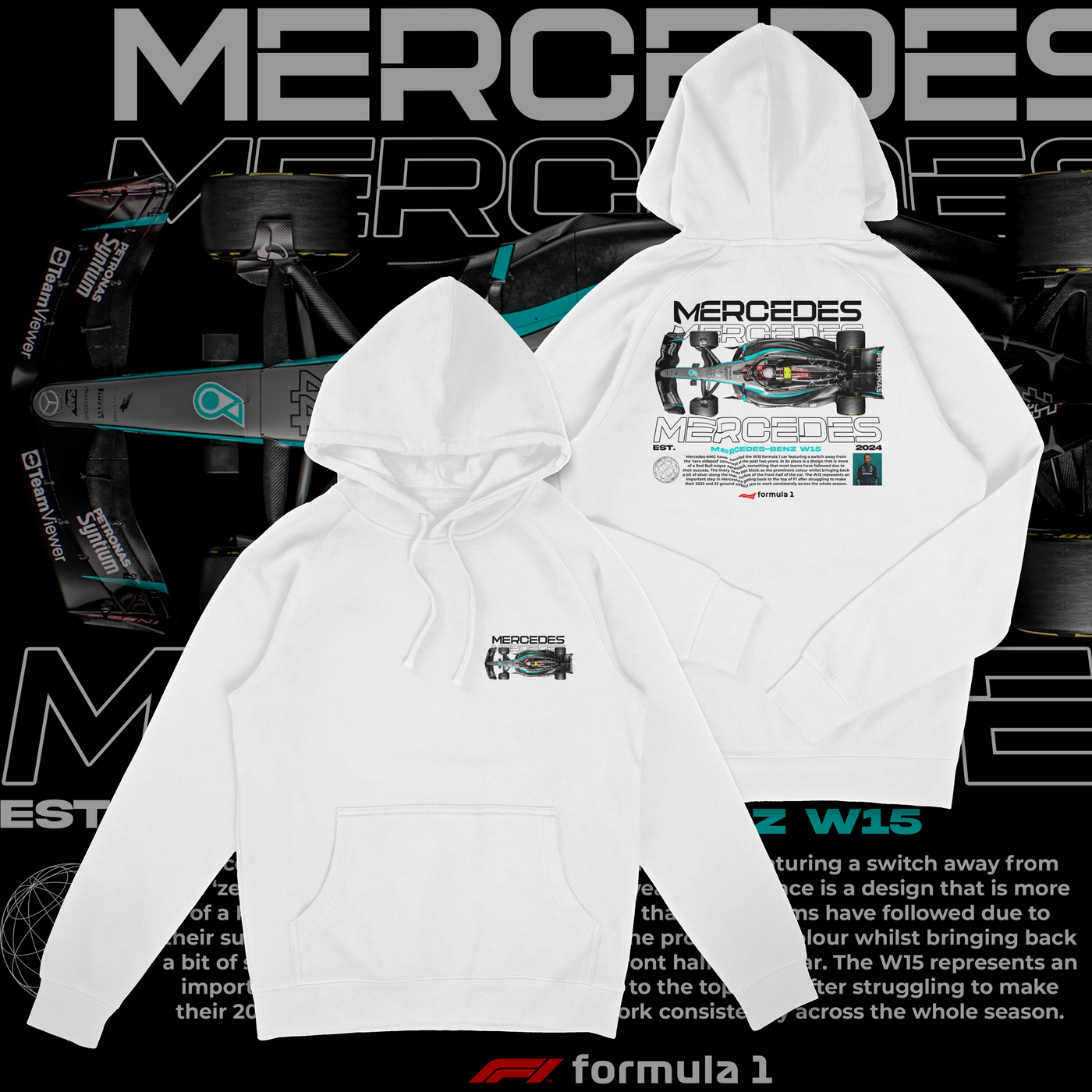 Mercedes F1 W15 Hoodie