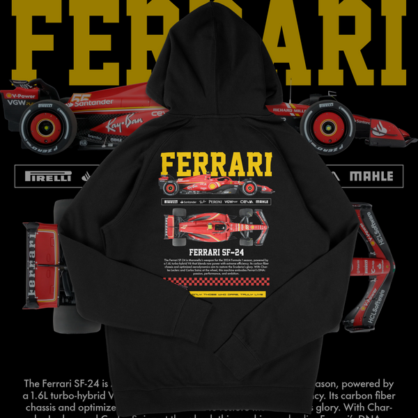 Ferrari SF-24 Formula 1 Racing Hoodie