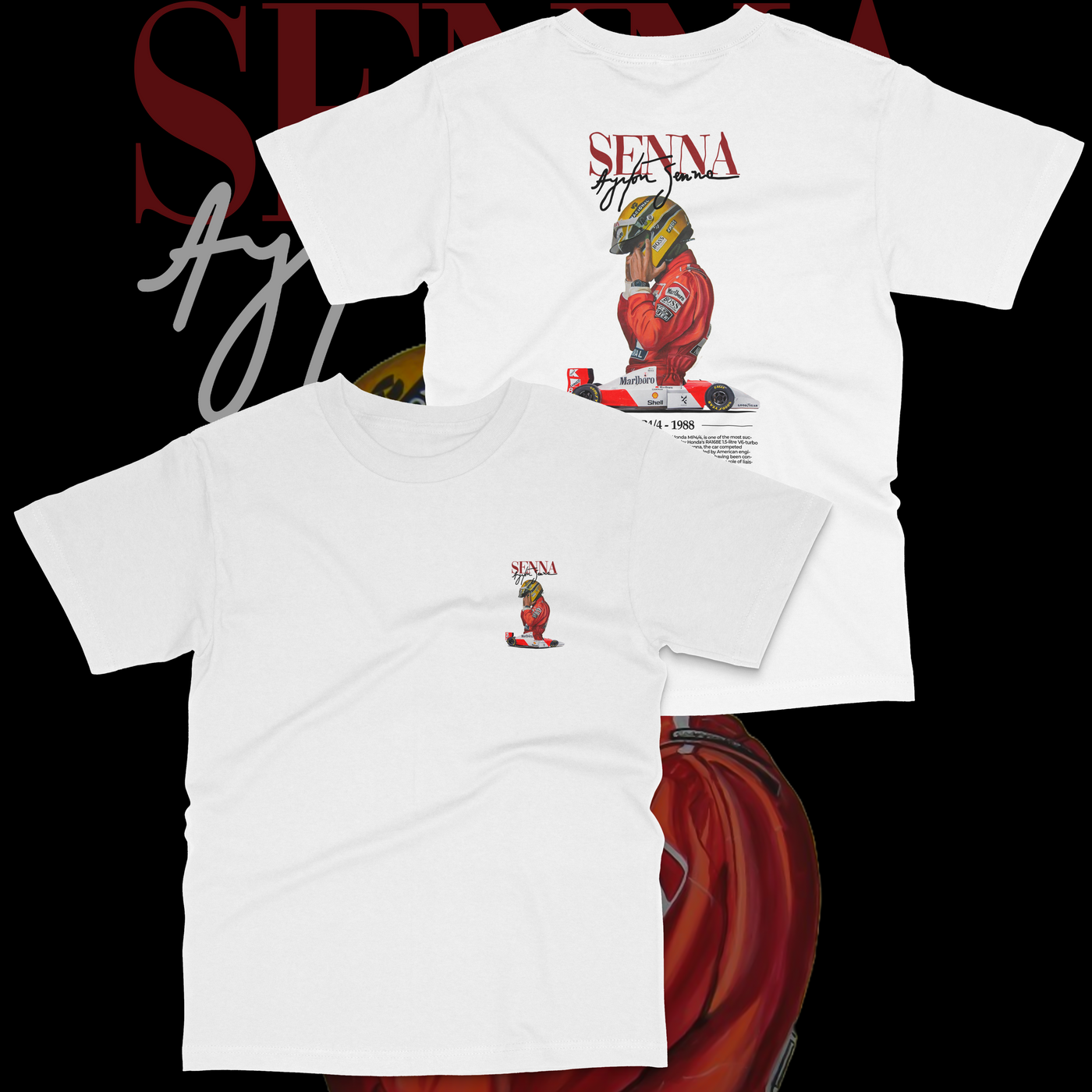 Ayrton Senna Tribute Short Sleeve T-Shirt
